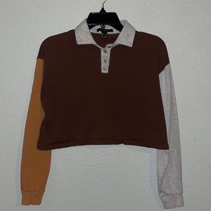 Forever 21 long sleeve crop top